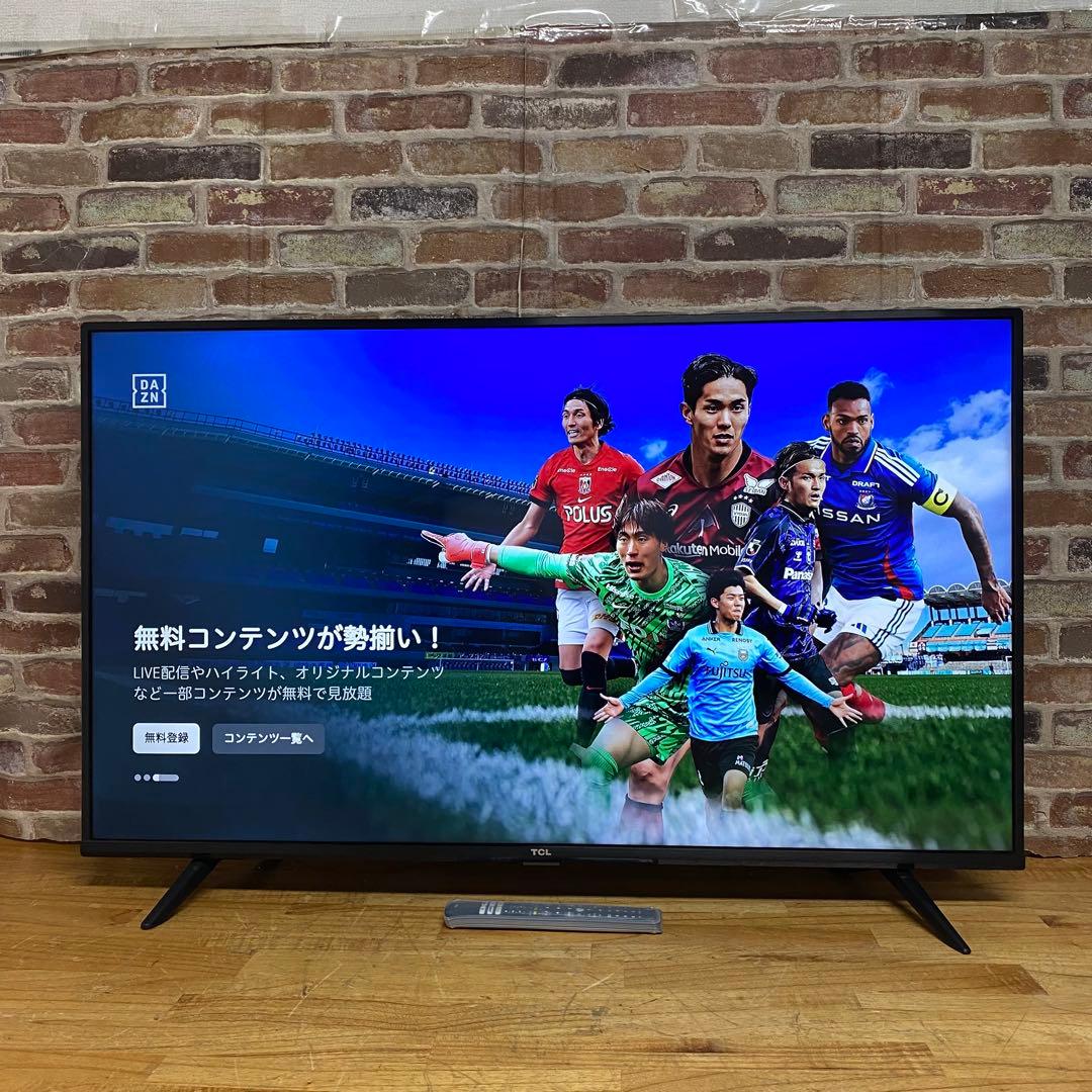 TCL 50V型 4K 液晶テレビ スマートテレビ 50P615 動画配信アプリ