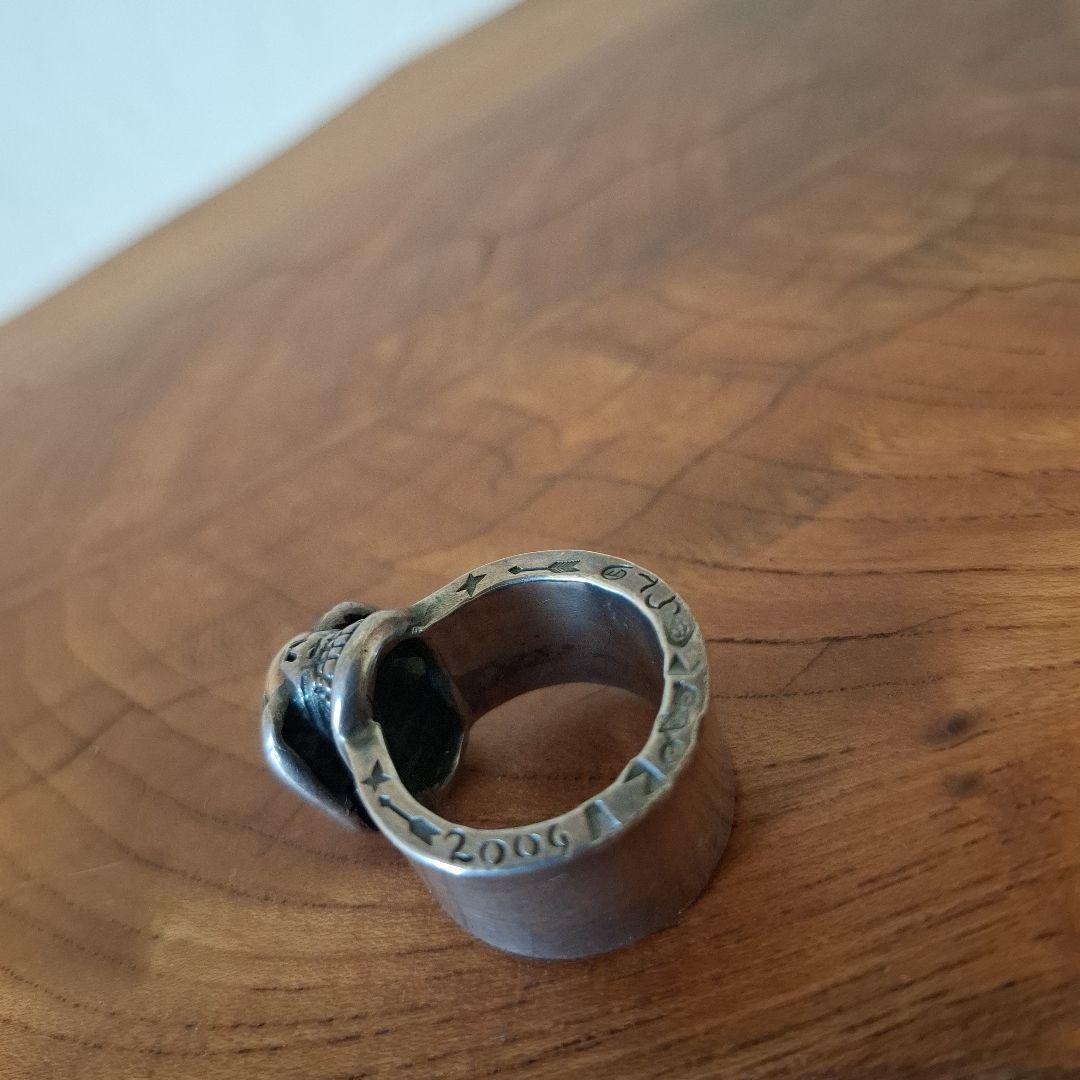 ベ*タ様 ストップライトスカルリング18金目21号　的を絞って生きろ！