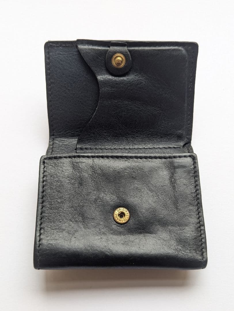 おんと0721さま専用 イルビゾンテ トリフォルドウォレット ブラック 男女兼用