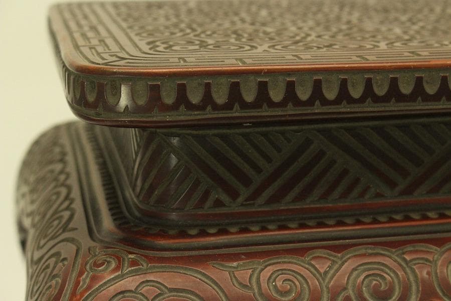 具利 彫刻 高炉台 高卓 時代物(A983)