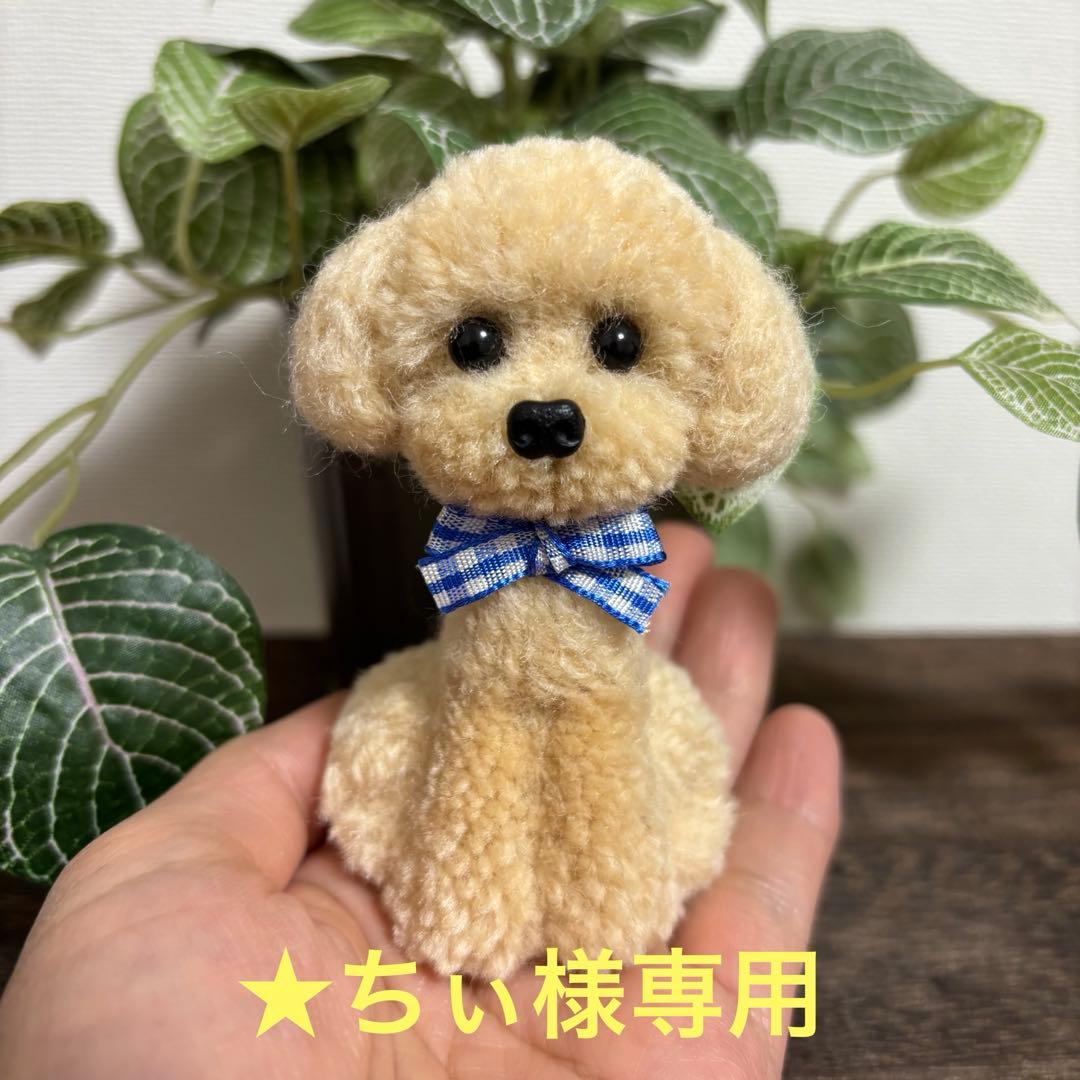 ★ちぃ　動物ぽんぽん　手のひらサイズのトイプードル