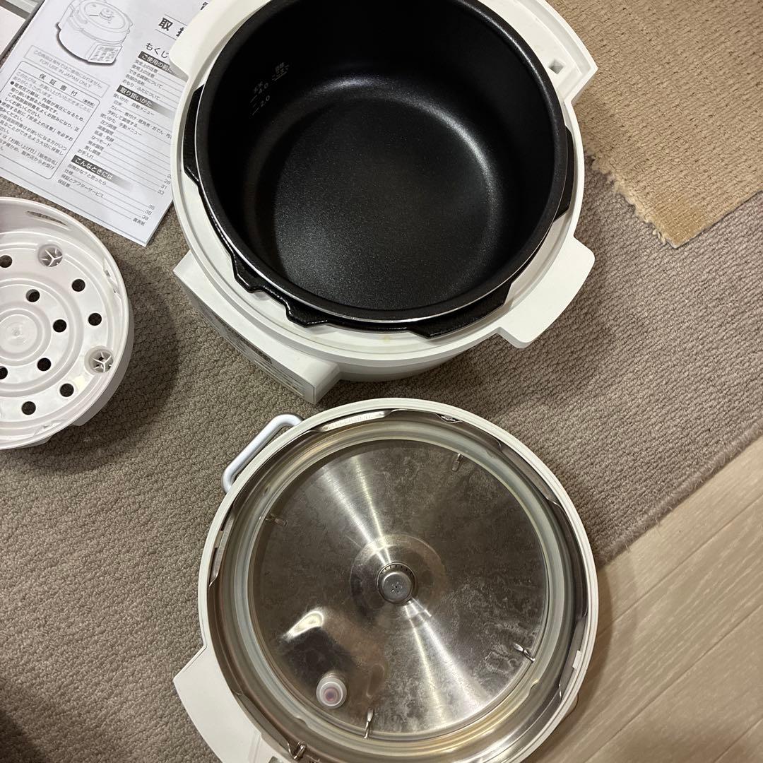 電気圧力鍋 PC-M01 ホワイト　中古　時短　タイパ