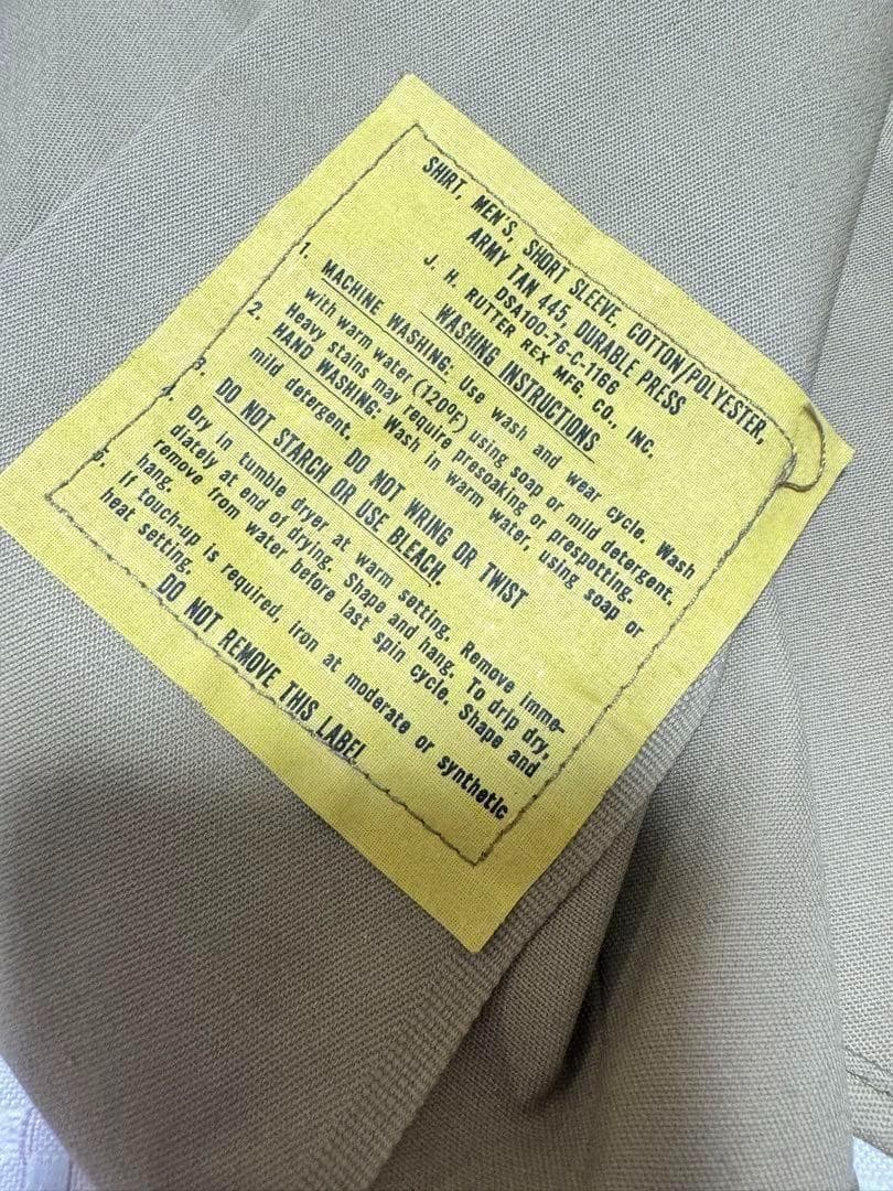 米軍 実物 半袖 チノシャツ S