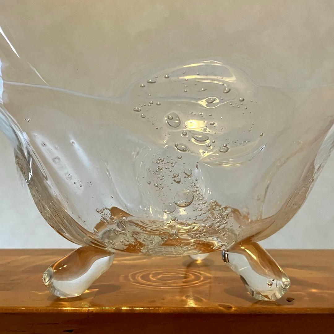 吹きガラス ガラスボウル ガラスのうつわ 作家もの