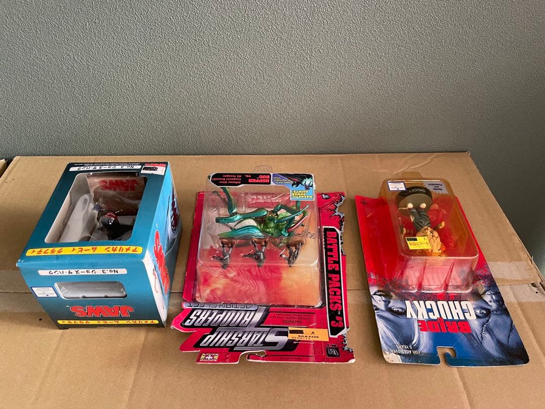 Chucky, Jaws, Starship Troopersフィギュア3点