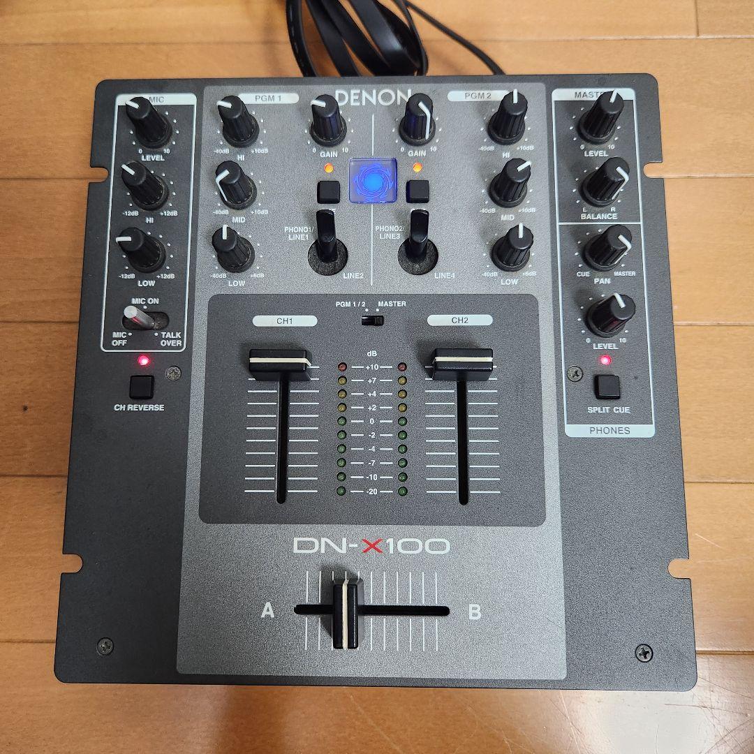 【美品】DN-X100 DENON デノン DJミキサー 動作品 音響