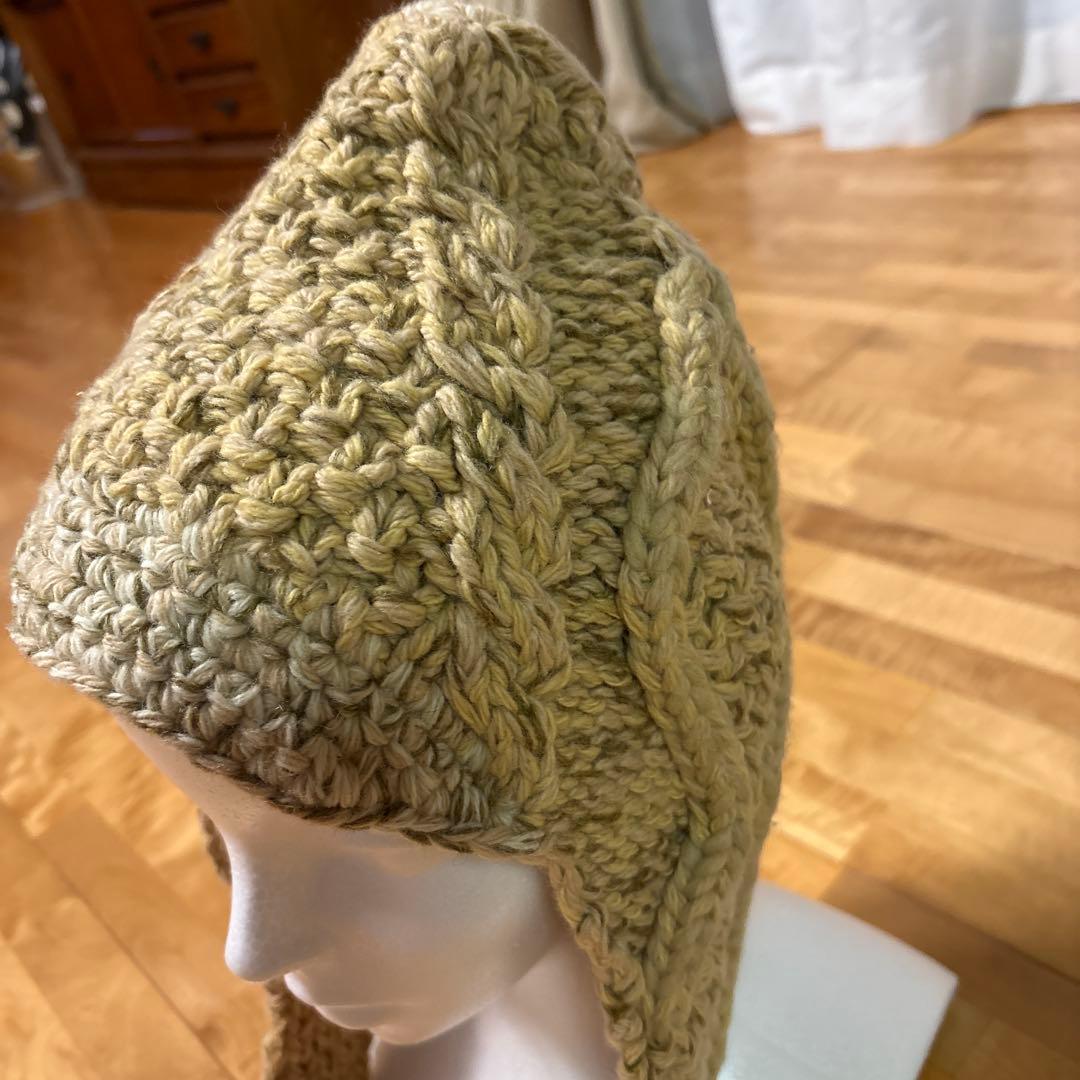 ★最終価格★値下げ応相談★キャピタル ベージュ 編み込みニット帽