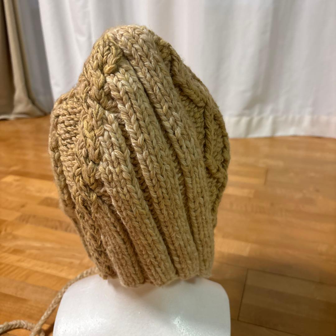 ★最終価格★値下げ応相談★キャピタル ベージュ 編み込みニット帽