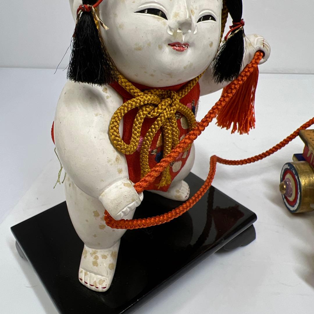 平安まるや平蔵　御所人形槌車引　共箱　東Y7-0603⑥タニチ