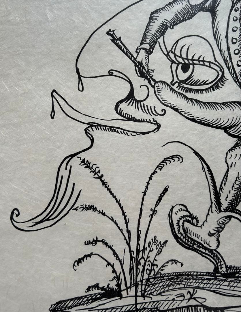 サルバドール・ダリ『パンタグリュエルのおかしな夢』1973年作品　ダリ直筆サイン