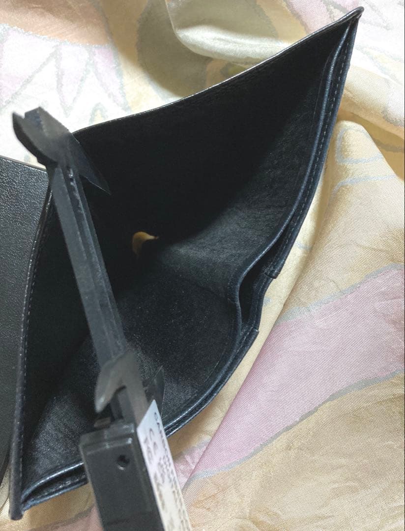 シャネル キャビアスキンココマークブラックレザー CHANEL二つ折り財布正規品