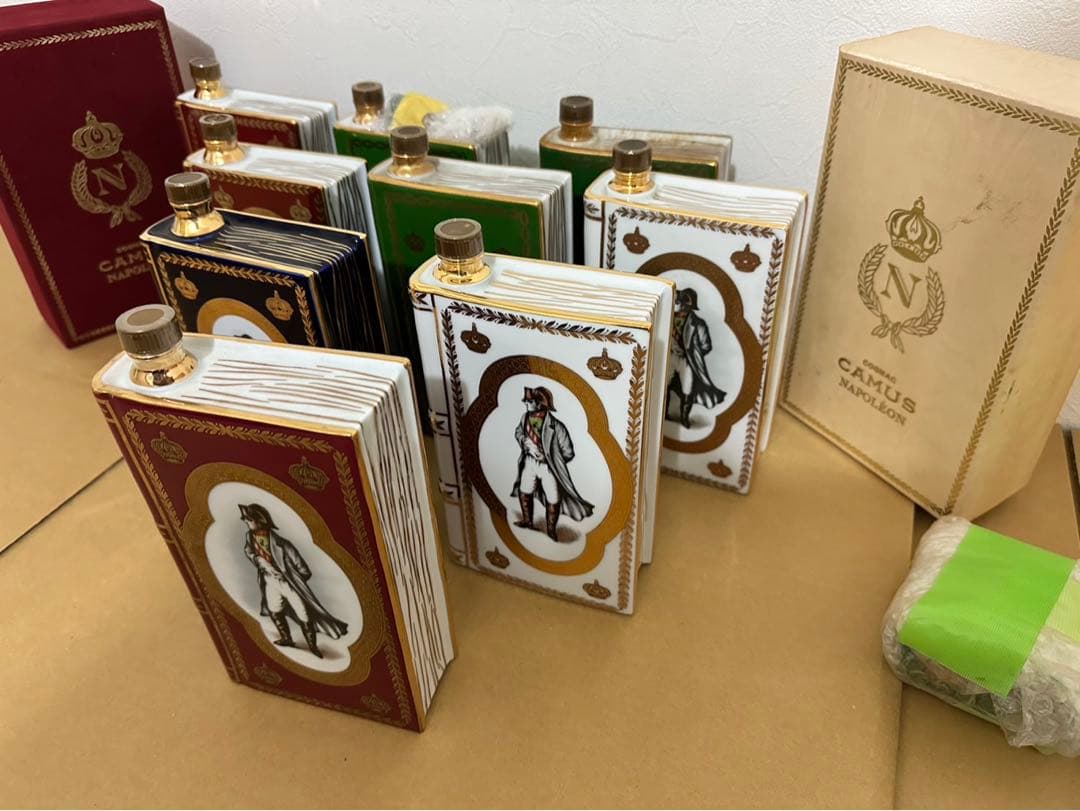 美品　古酒　未開栓　ナポレオン　カミュ　ブック　９本セット　２箱付き