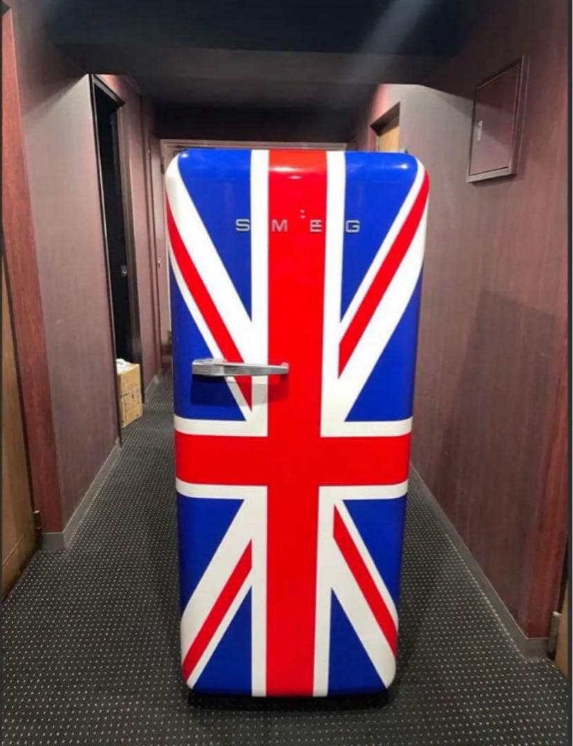 しゃけ中古SMEG イギリス国旗デザイン冷蔵庫