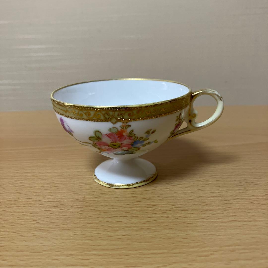 2. オールドノリタケ、マルキ印、金彩カップ＆ソーサー