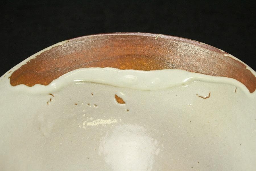 茶道具 朝日 茶碗 銘 春の雪 花押(A424)