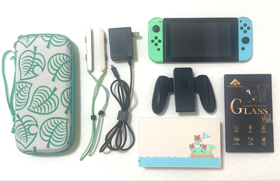 【中古品】Nintendo Switch あつまれ どうぶつの森セット＋α