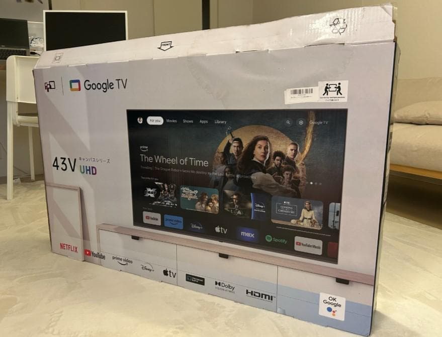 [美品] 43インチ スマートテレビ（Amazon購入・箱あり）