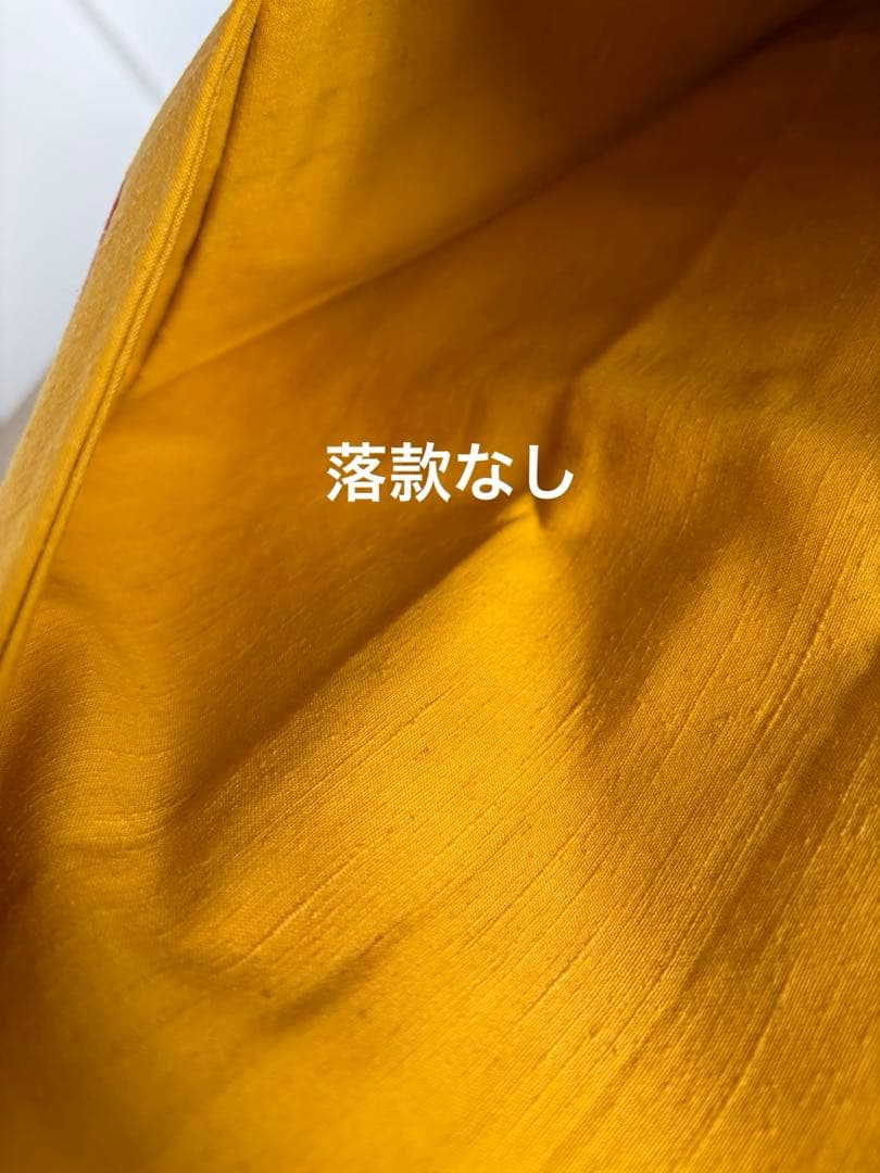 本場琉球紅型 正絹 紬地 九寸名古屋帯 ほどよく鮮やかなイエロー 美品