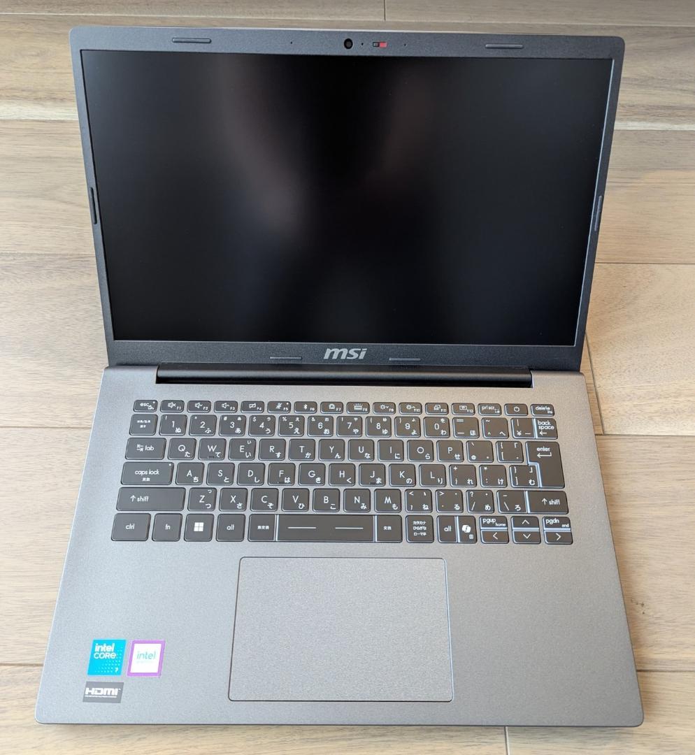 MSI 14インチ Core 7 32GB SSD 1TB バックライト付きキー