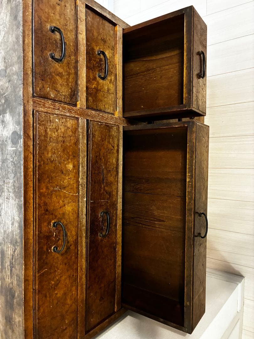 ［引き取りお値引き可能］けや木製タンス 骨董 箪笥 昭和レトロ