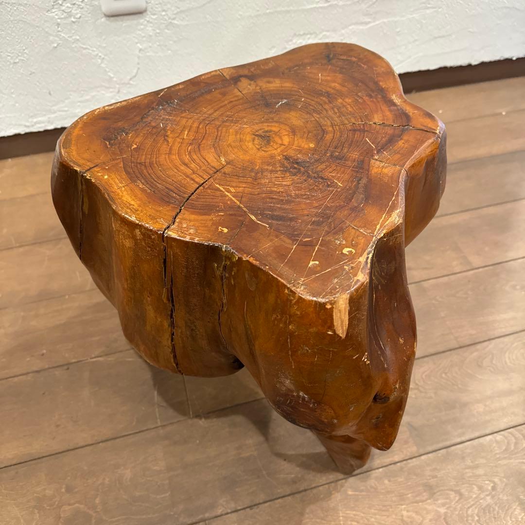 天然木 切り株 スツール オブジェ