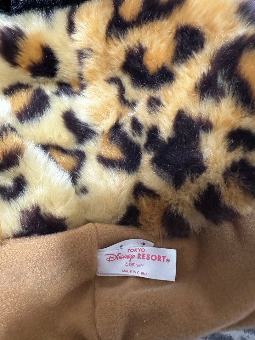 ディズニーミニーファンキャップ レオパードヒョウ柄2色+水玉1セット