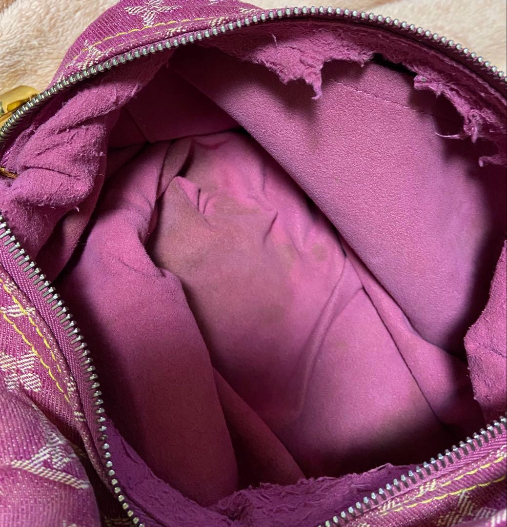 Louis Vuitton モノグラム デニム バギーGM ピンク