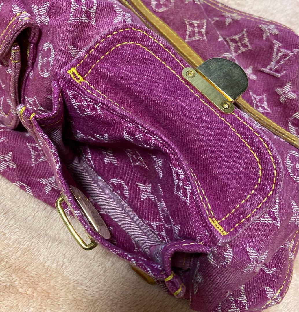 Louis Vuitton モノグラム デニム バギーGM ピンク
