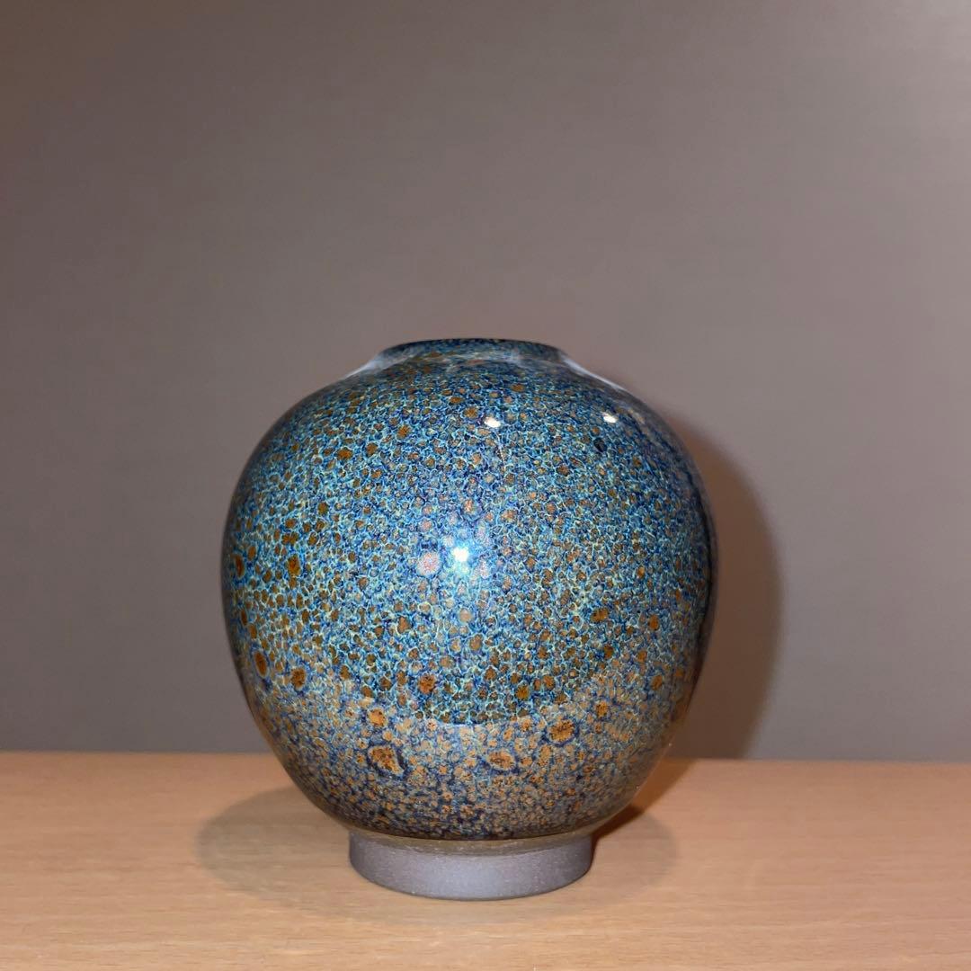 花器　花瓶　陶あん壺