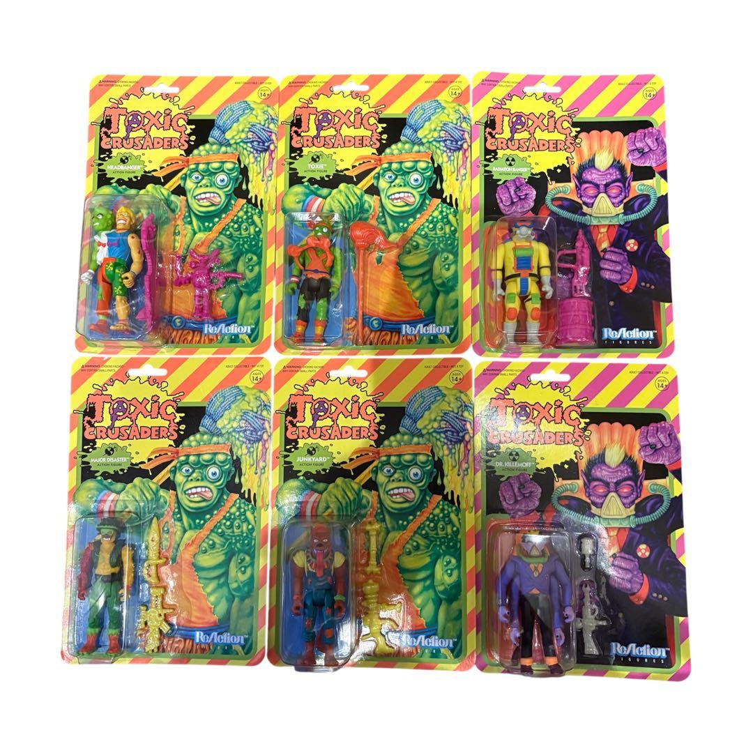 Toxic Crusaders フィギュア 6体セット reaction