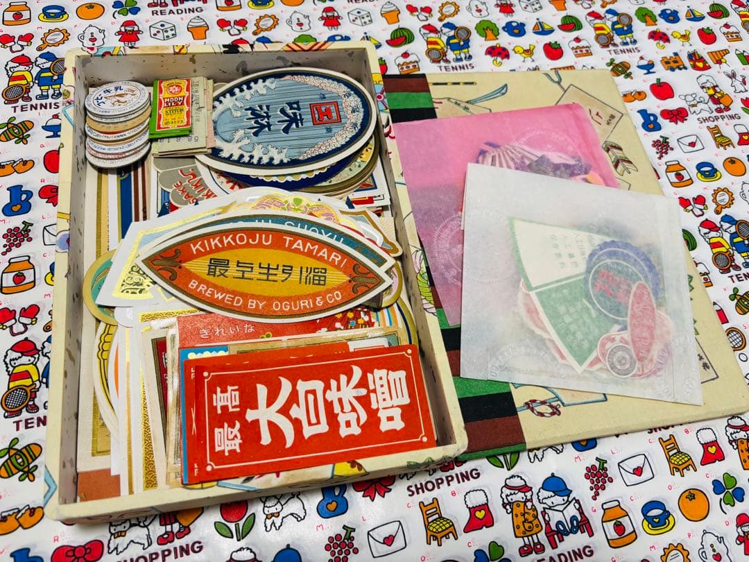 【まだ詰めます！紙モノ 昭和レトロ おすそ分けボックス②】