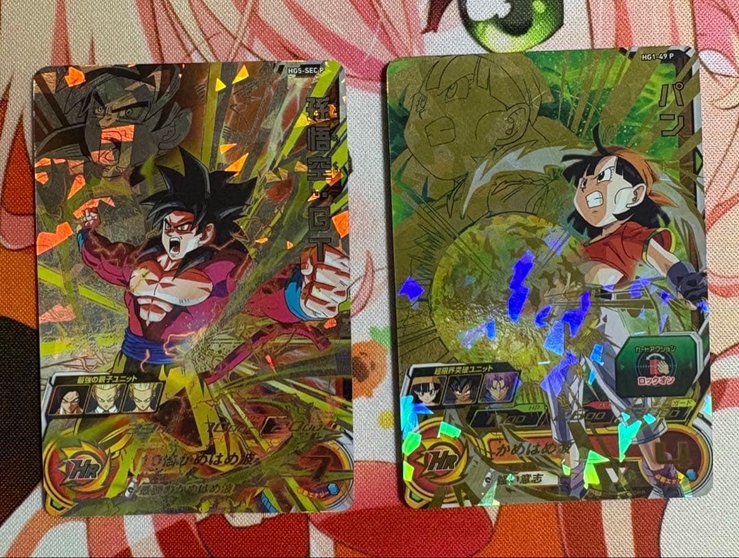 ドラゴンボールヒーローズ　hg5-sec p 孫悟空gt hg1-49 p パン