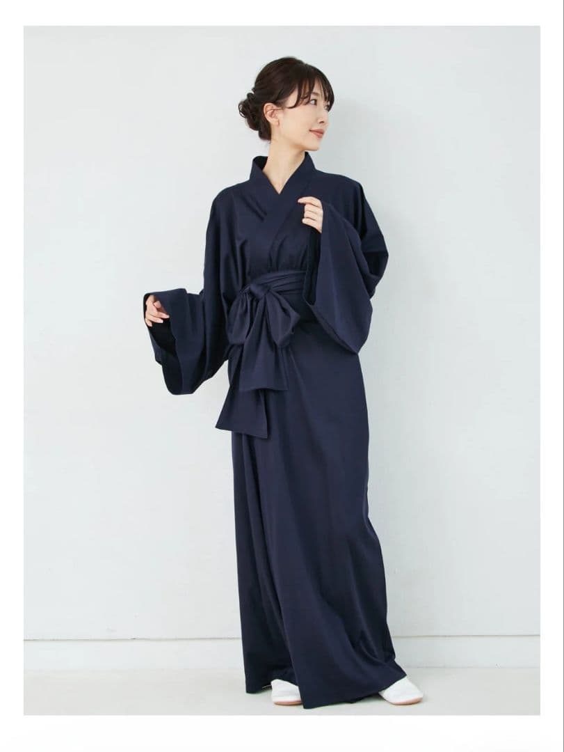 ナナフ　nanafu 浴衣　ルームウエア　ユニセックス　ネイビー