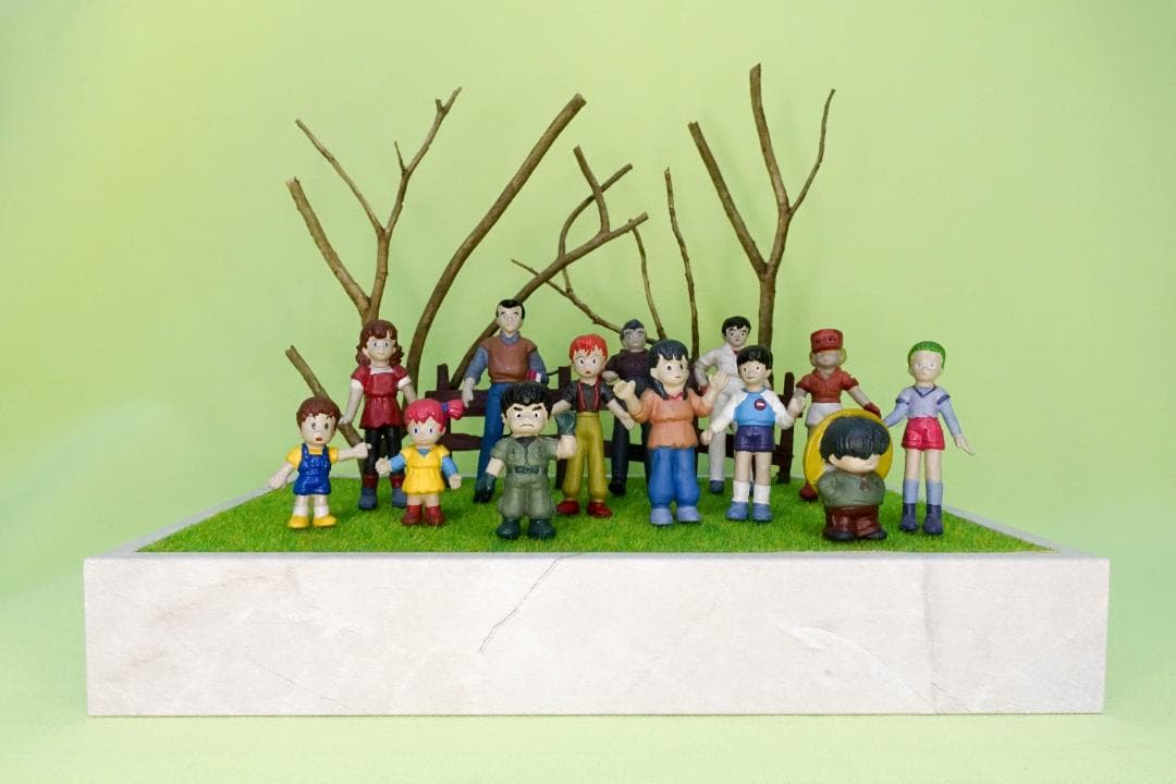 銀河漂流バイファム　消しゴムフィギュア　ジオラマ