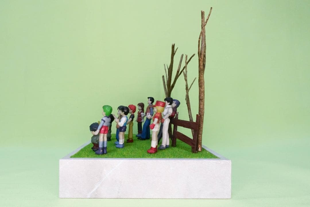 銀河漂流バイファム　消しゴムフィギュア　ジオラマ