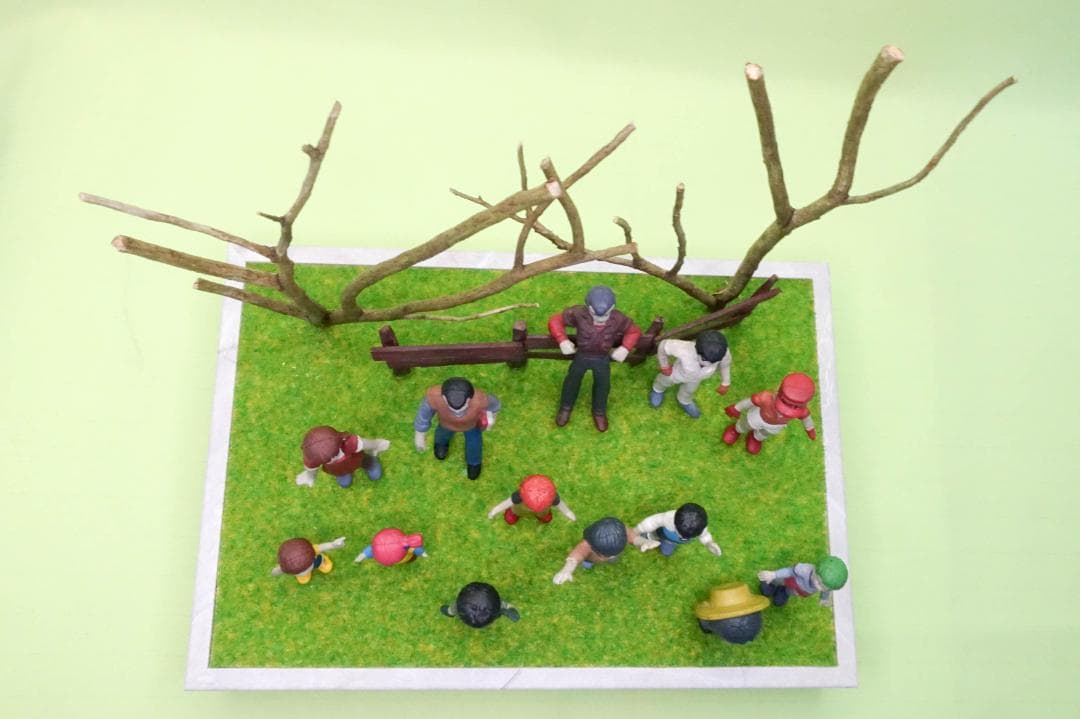 銀河漂流バイファム　消しゴムフィギュア　ジオラマ