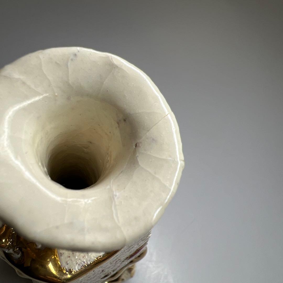 市川透　葉隠粉引徳利　共箱　高さ約15㎝　東Y7-1010☆2Fトヒカコ