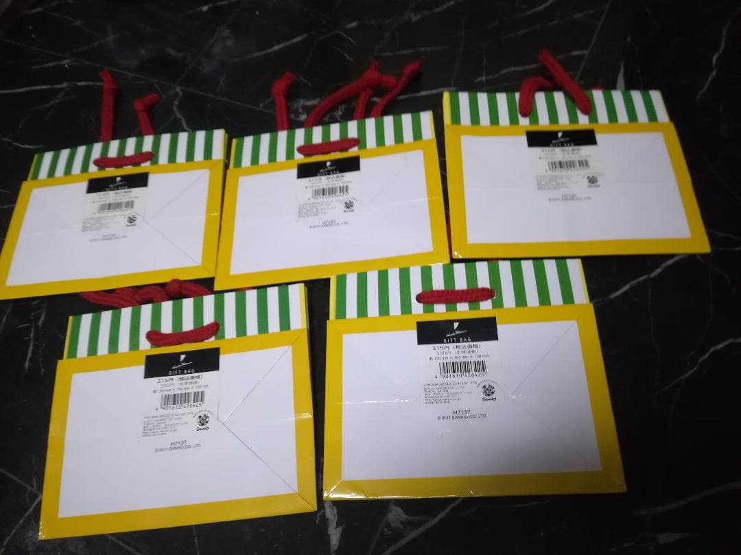 廃版　未使用 古い サンリオ ギフトバッグ 5点セット