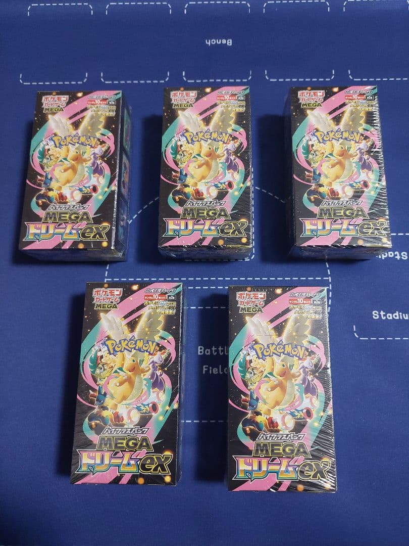ポケモンカード　シュリンク付きMEGAドリームex　5box