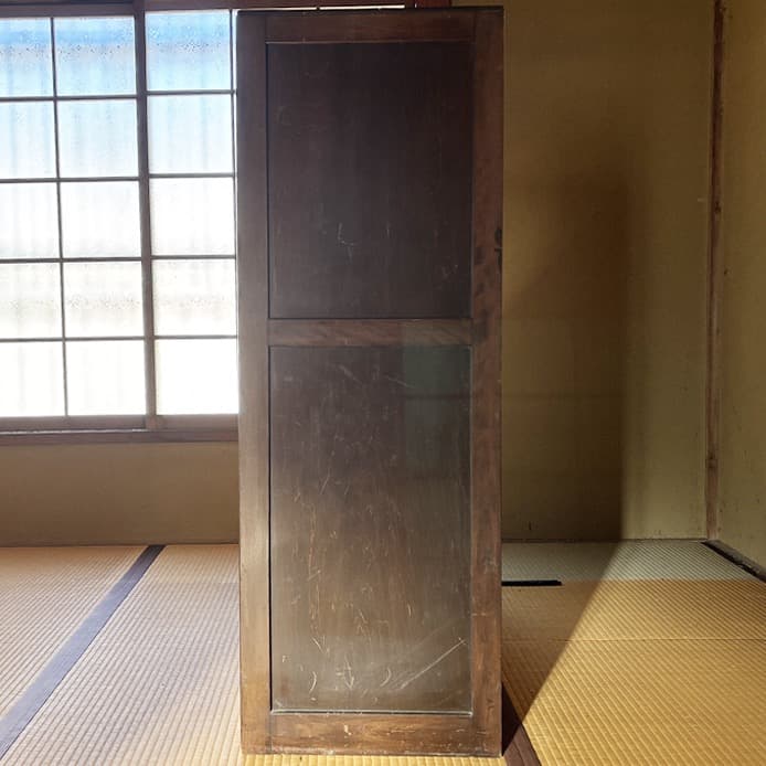 箪笥　木製　6段　120センチ　洋服箪笥　洋服ダンス　たんす　昭和レトロ　レトロ