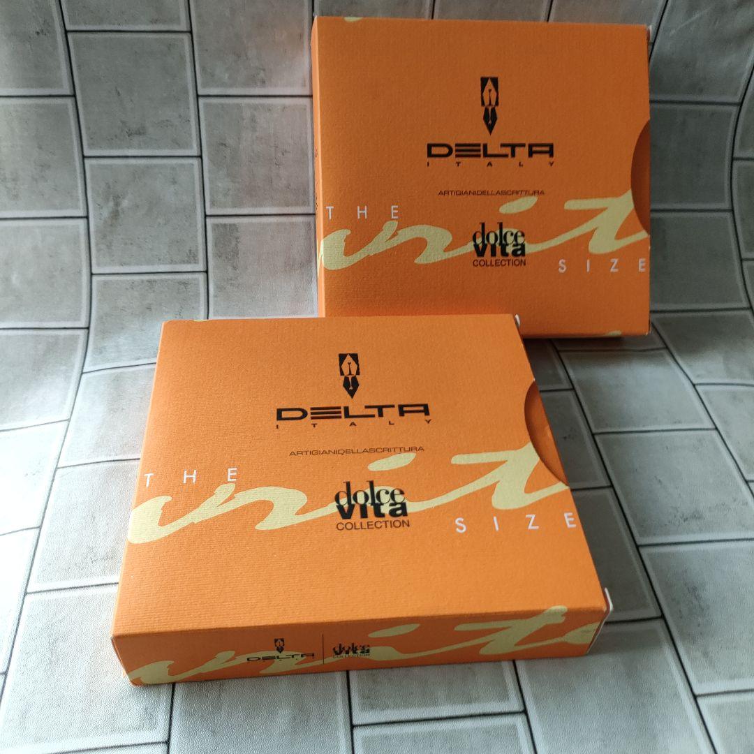 デルタ（delta）ドルチェビータ　万年筆　ボールペンセット　箱付き