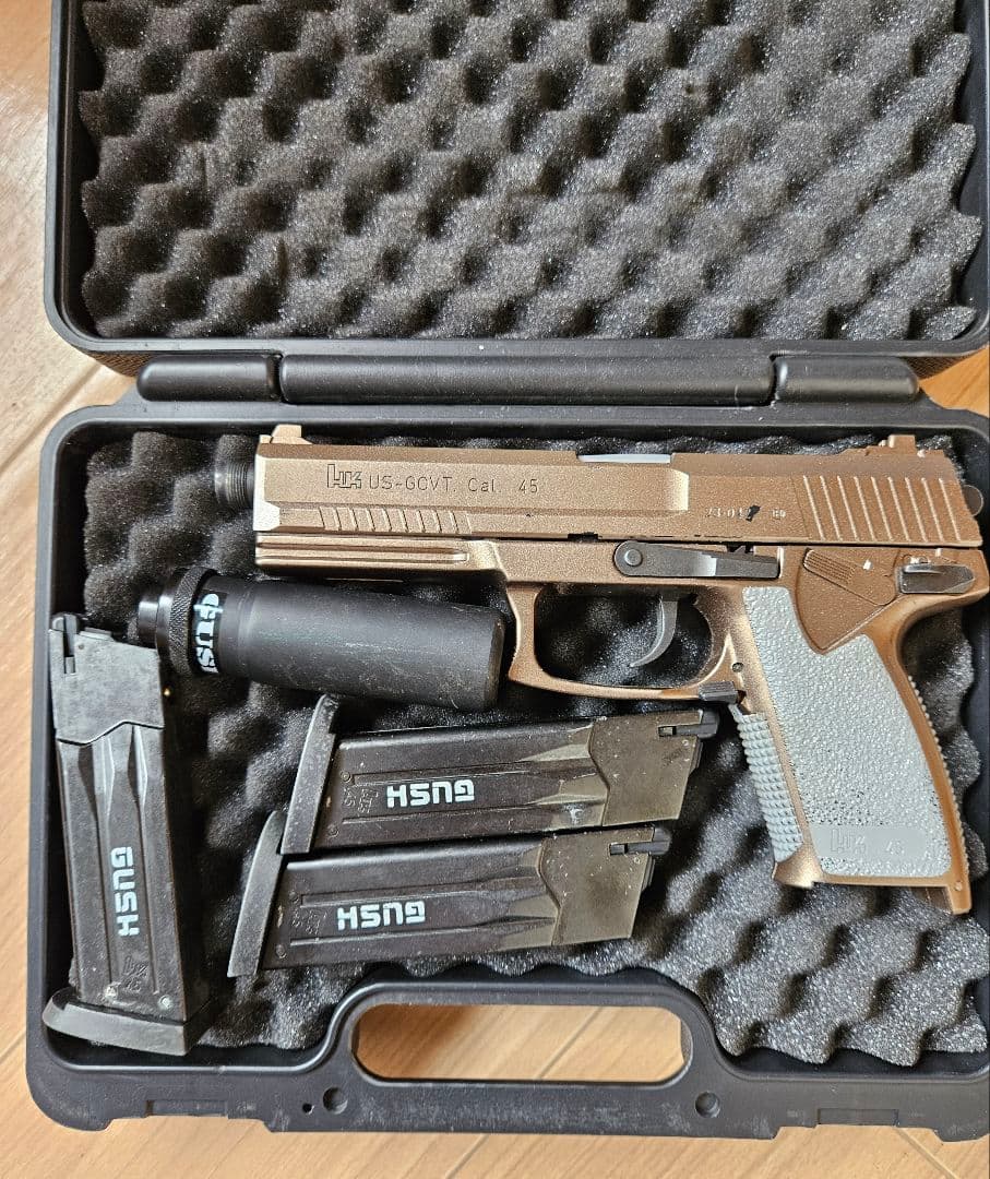 mk23 socomガス ガン サイレンサー付き