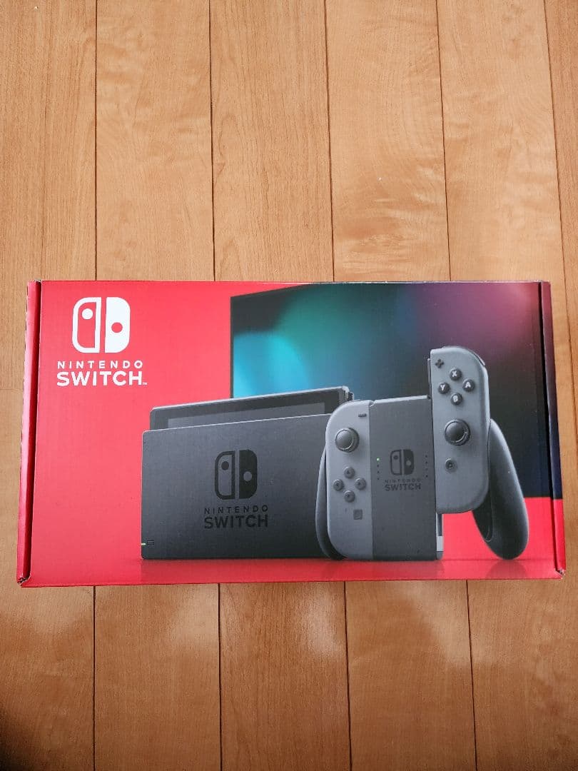 【美品】Nintendo Switch 本体 グレー 完品　ポーチ付属有り