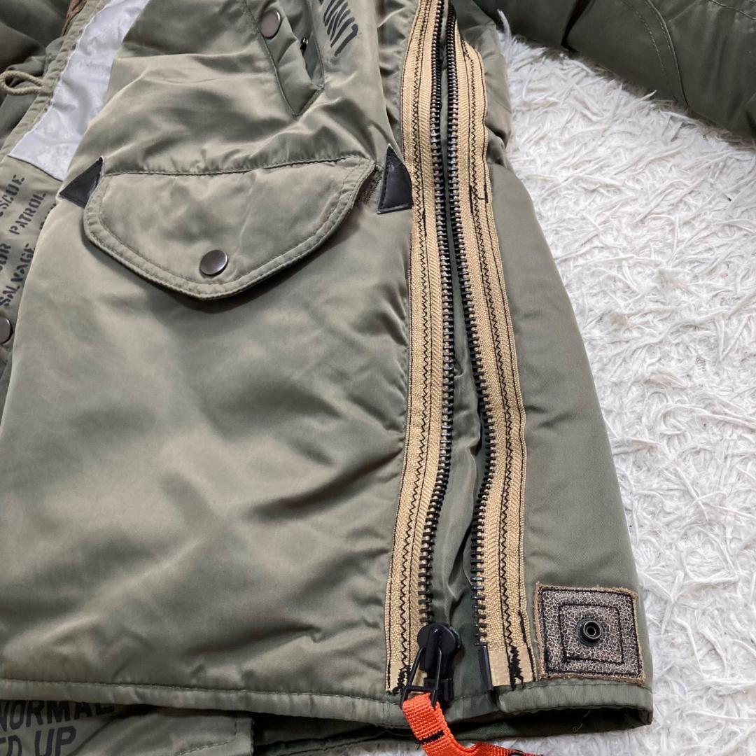 15889✨AVIREX N-3B ステンシル グリーン フライトジャケット