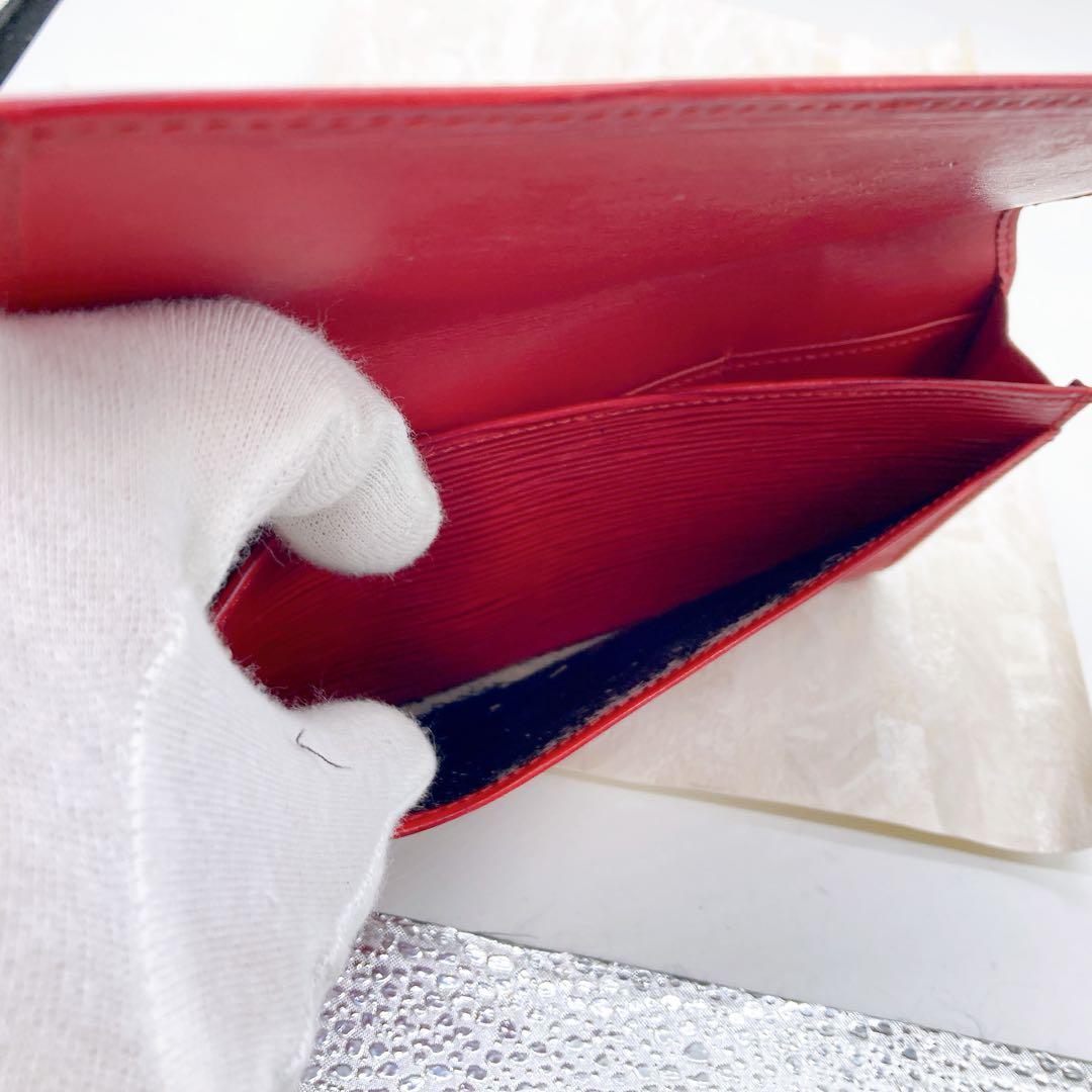 LOUIS VUITTON 二つ折り財布　エピ　レッド　札入れ　CA0936