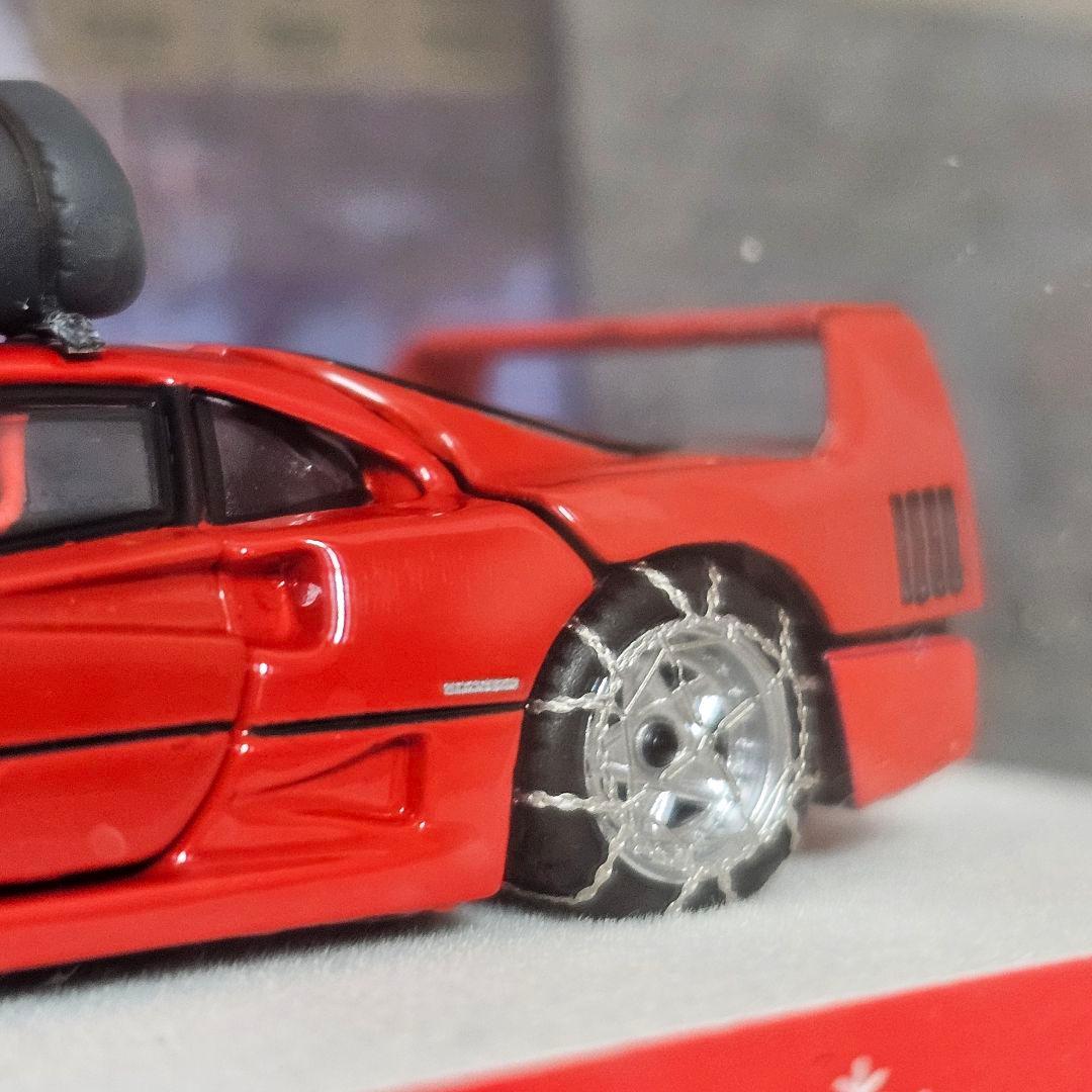 PGM フェラーリ F40 1/64 全開閉モデル 雪山仕様