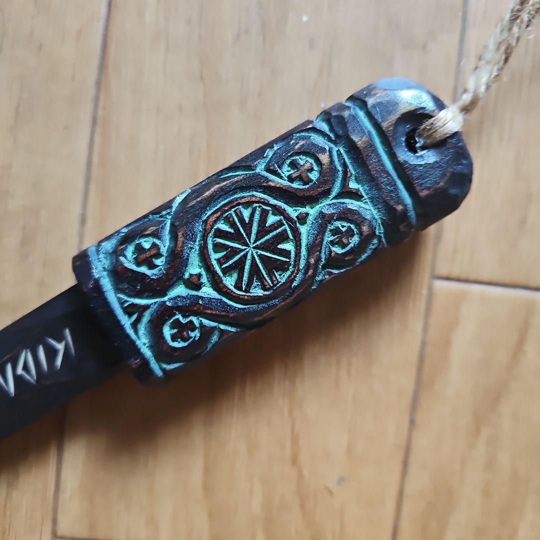 阿部紀男「ペーパーナイフ」アイヌ文様