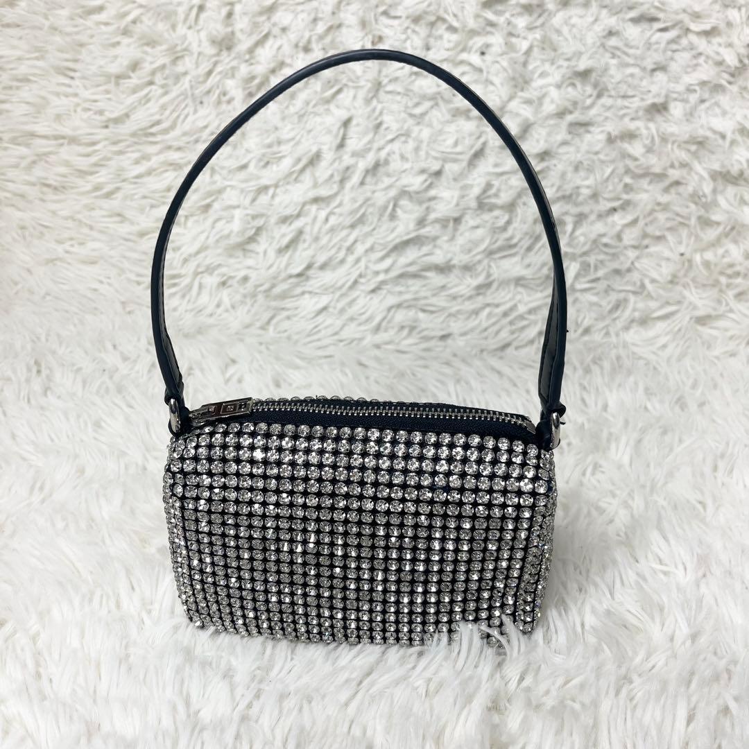 【美品】 アレキサンダーワン heiress ラインストーンメッシュポーチ