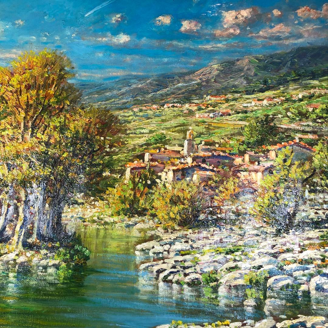 マリオ・ディ・マルティーノ　油彩画　木枠無し　キャンバスのみ