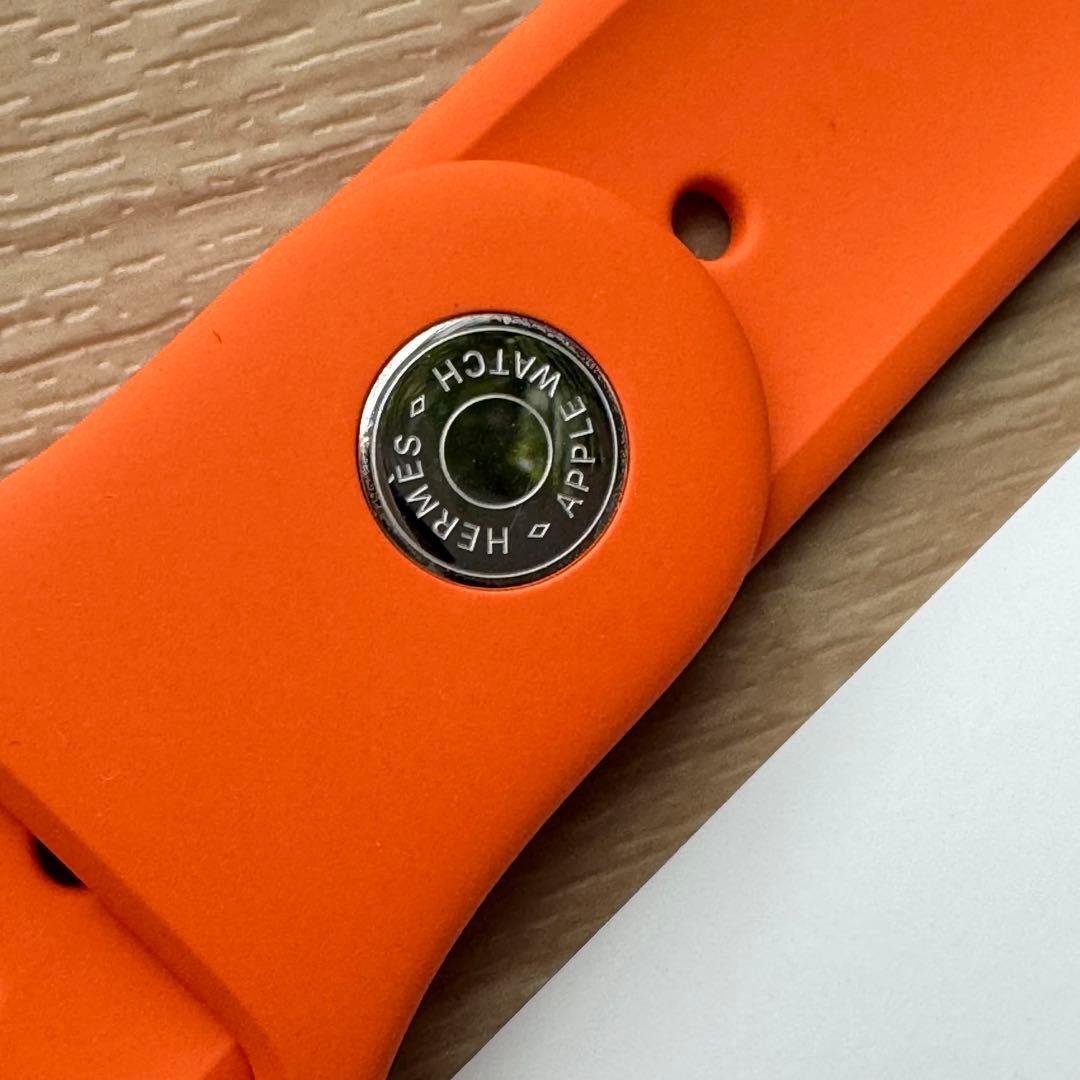 2333 Apple Watch エルメス　オレンジ　ラバー　スポーツバンド